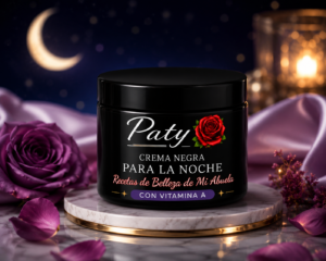 Crema Negra para la Noche Paty con vitamina A, presentación de 30 g