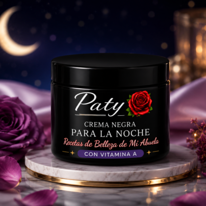 Crema Negra para la Noche Paty con vitamina A, presentación de 30 g